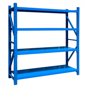 輕型貨架主架2000×500×2000mm(四層,200kg/層,藍色)
