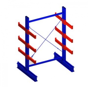雙面懸臂主架，1500*1600*2500，400kg/層，4層，懸臂長(zhǎng)700mm，含底座