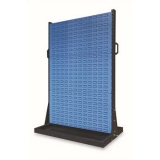 固定型雙面物料架960×630×1450mm(2方孔4百葉)，KR-2324