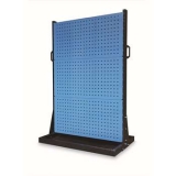 固定型雙面物料架960×630×1450mm(4方孔2百葉)，KR-2342
